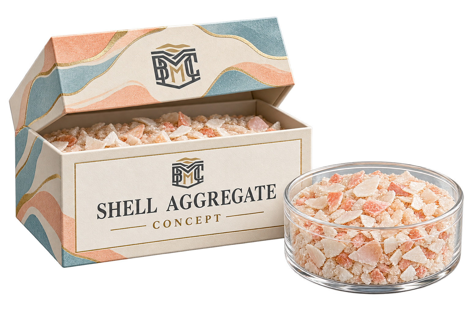 Architectural shell aggregate sample kit