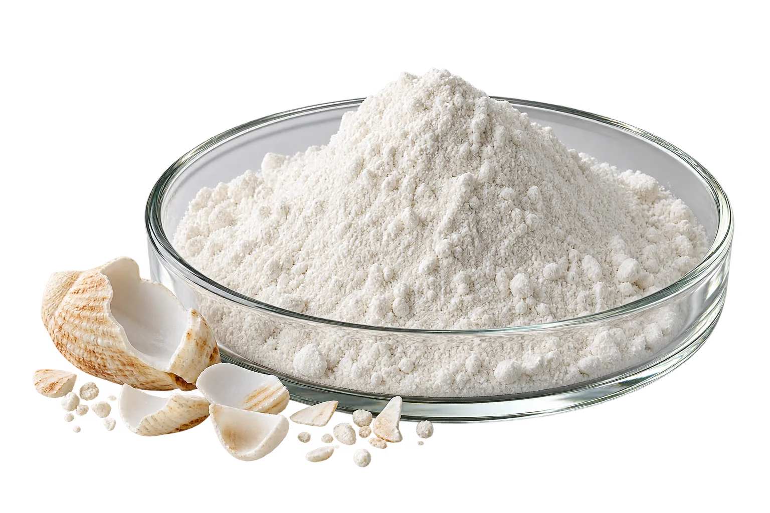 Biomedical calcium material or product cutout