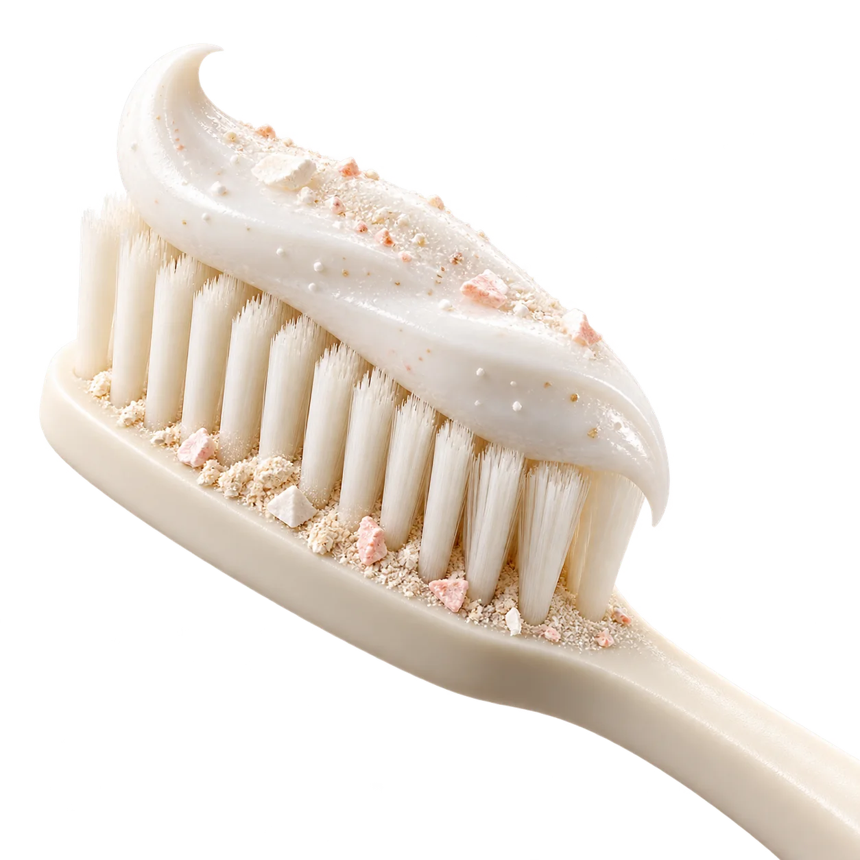 Toothpaste minerals material or product cutout
