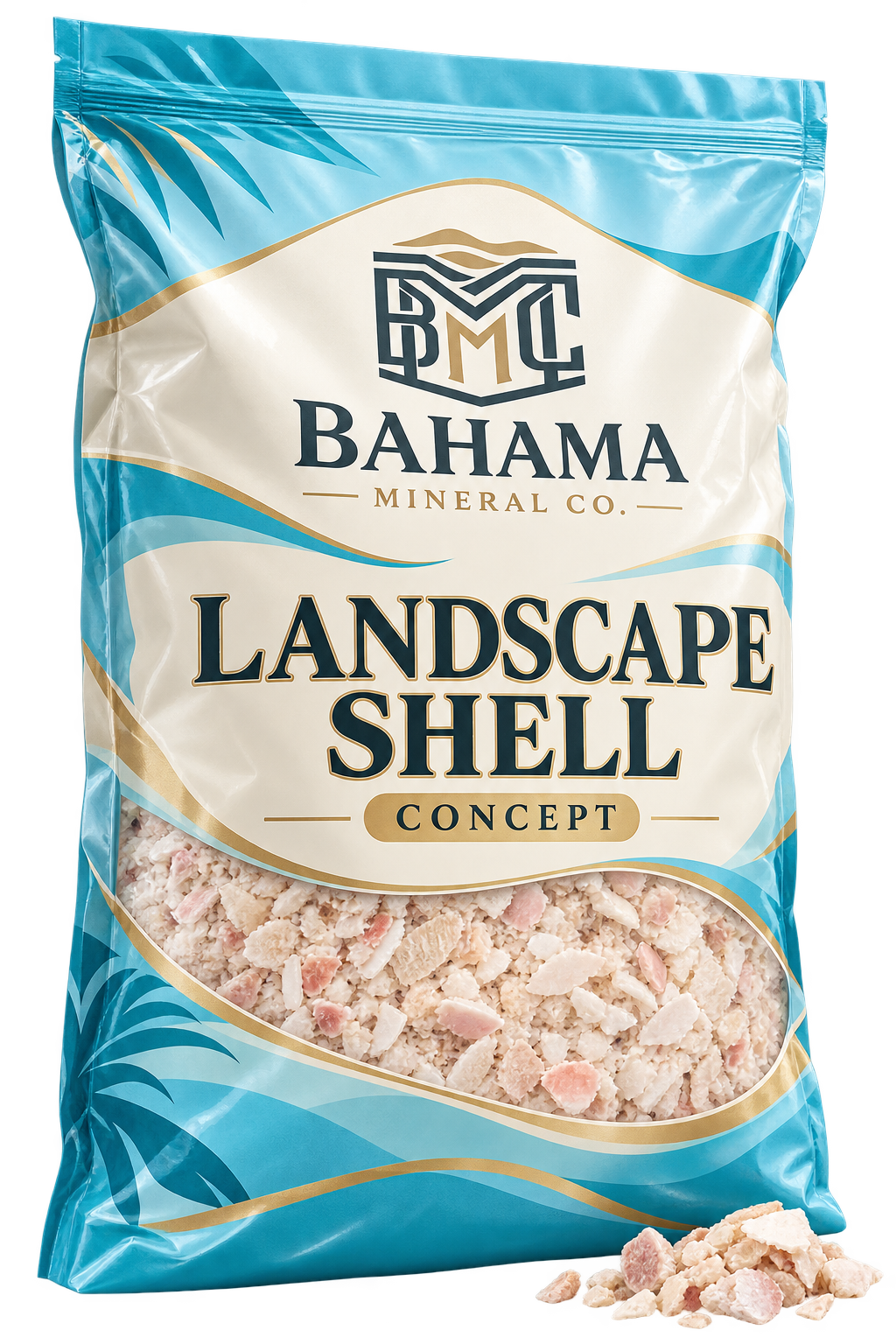 Decorative landscape shell packaging